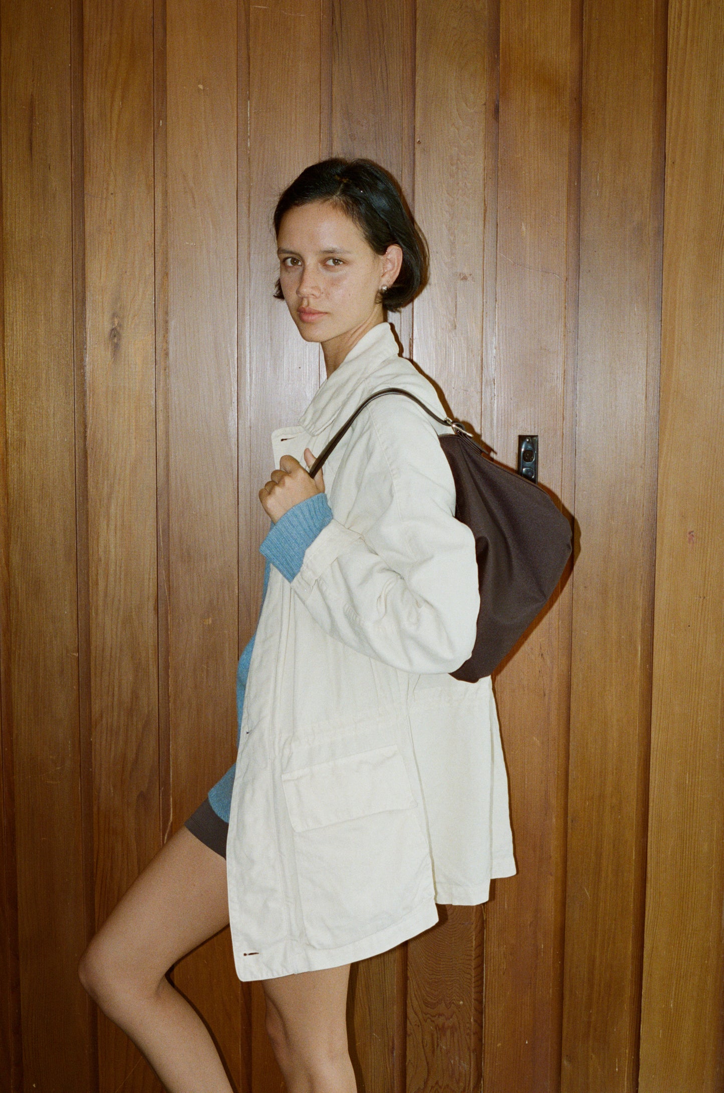 SAC CANOT TOILE SMALL BROWN