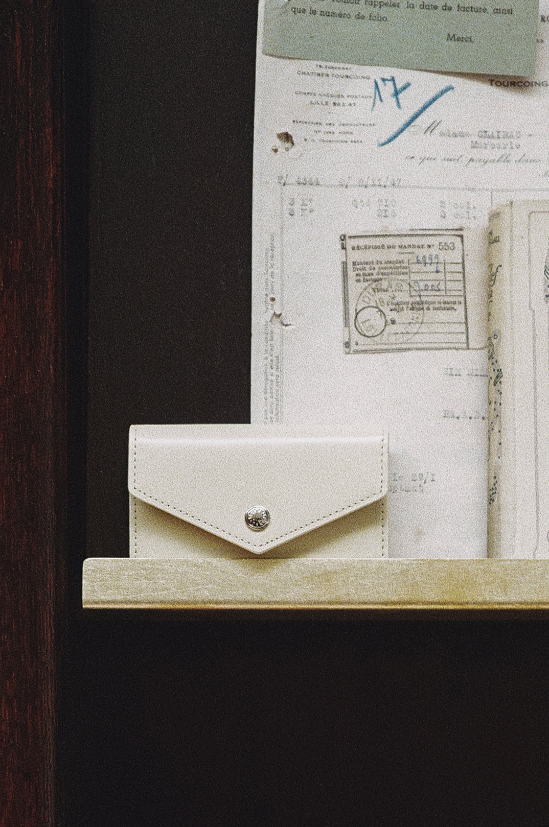 PORTE CARTES SNAP IVORY