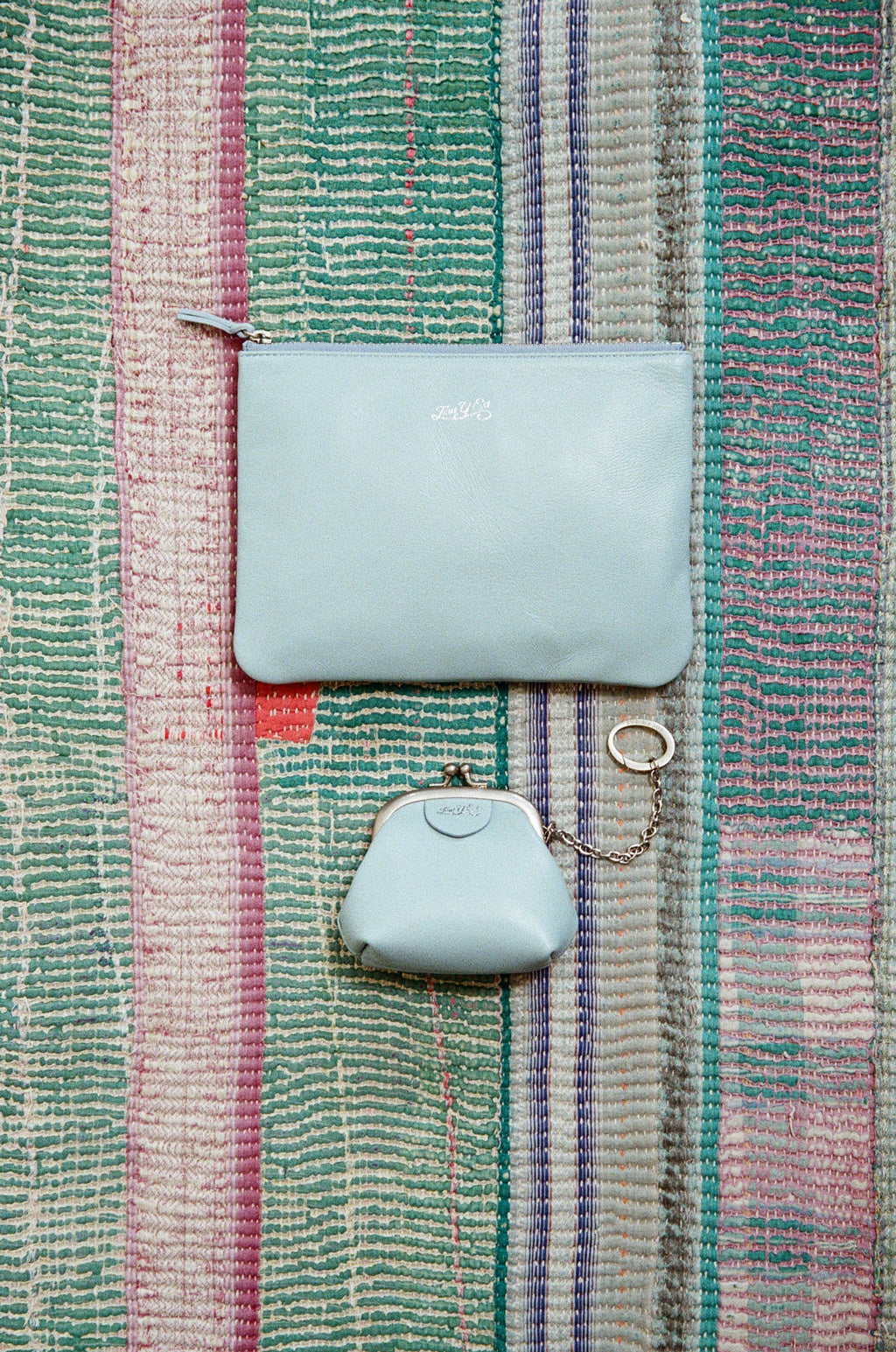 PORTE MONNAIE CLIQUET SKY BLUE