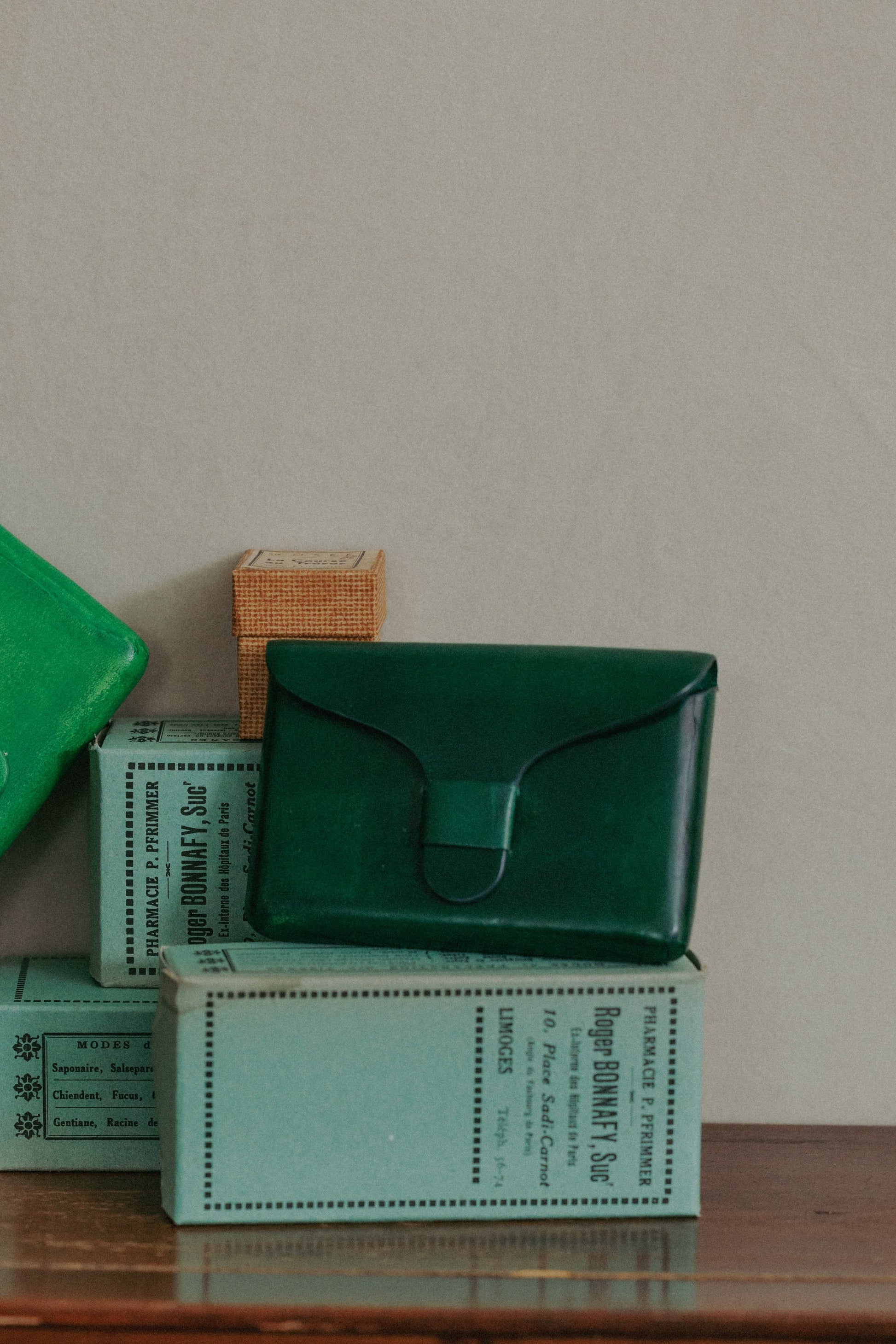 PORTE CARTES FLORENCE MEDIUM GREEN