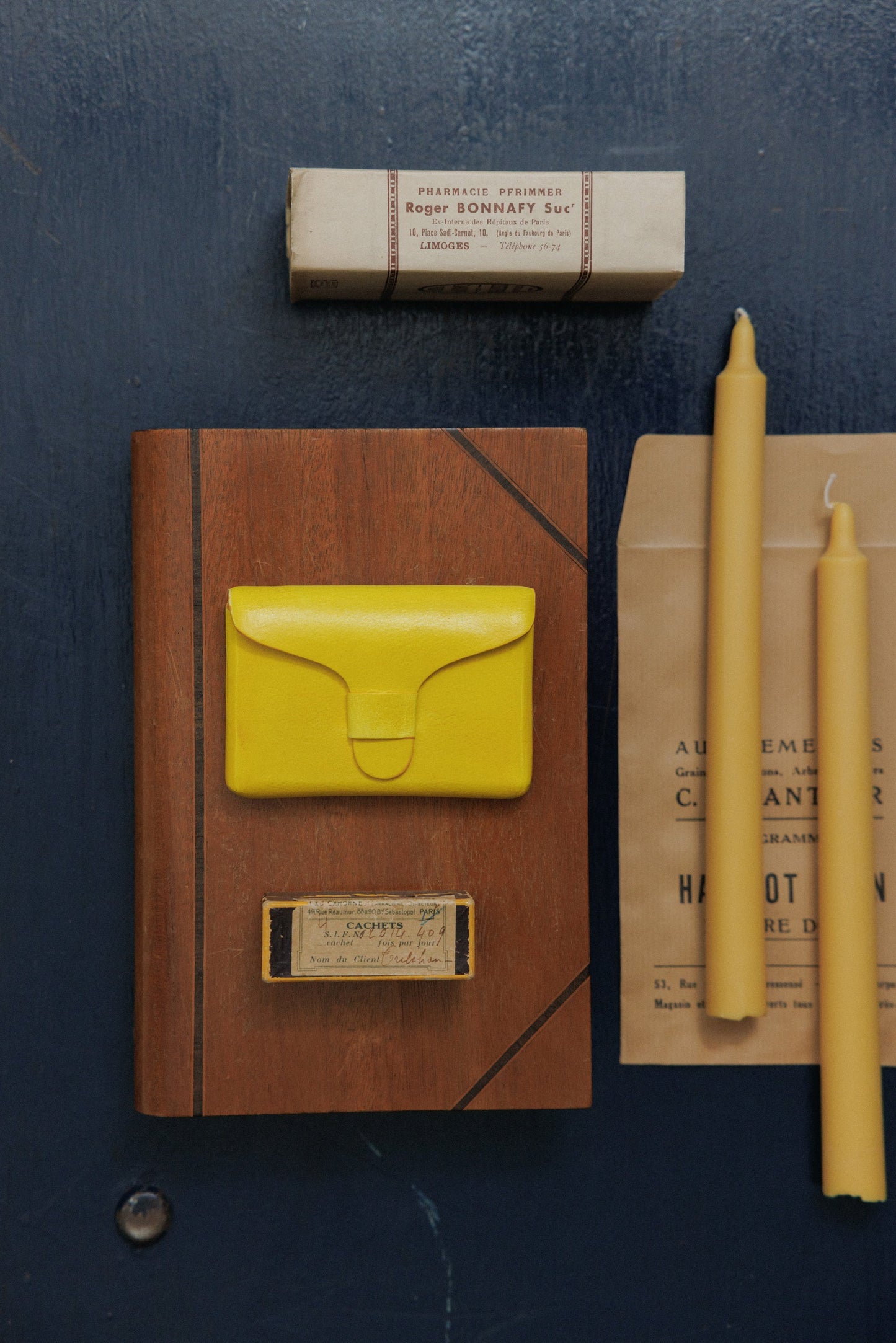 PORTE CARTES FLORENCE YELLOW