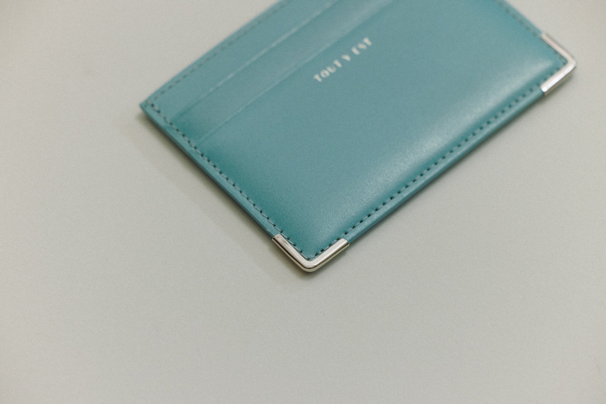PORTE CARTES ANGLES TURQUOISE