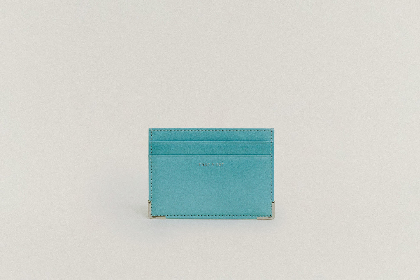 PORTE CARTES ANGLES TURQUOISE