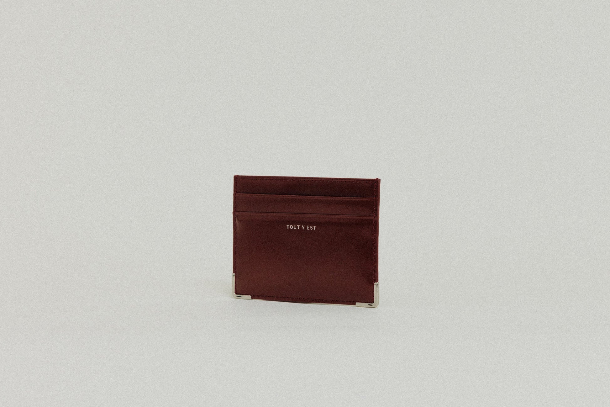 PORTE CARTES ANGLES BURGUNDY