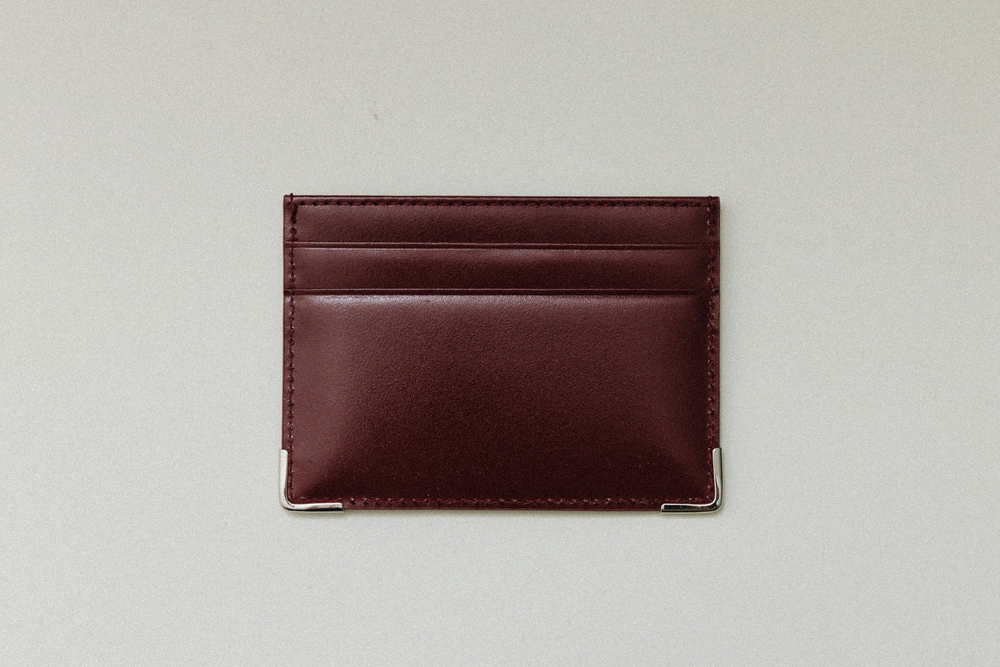 PORTE CARTES ANGLES BURGUNDY