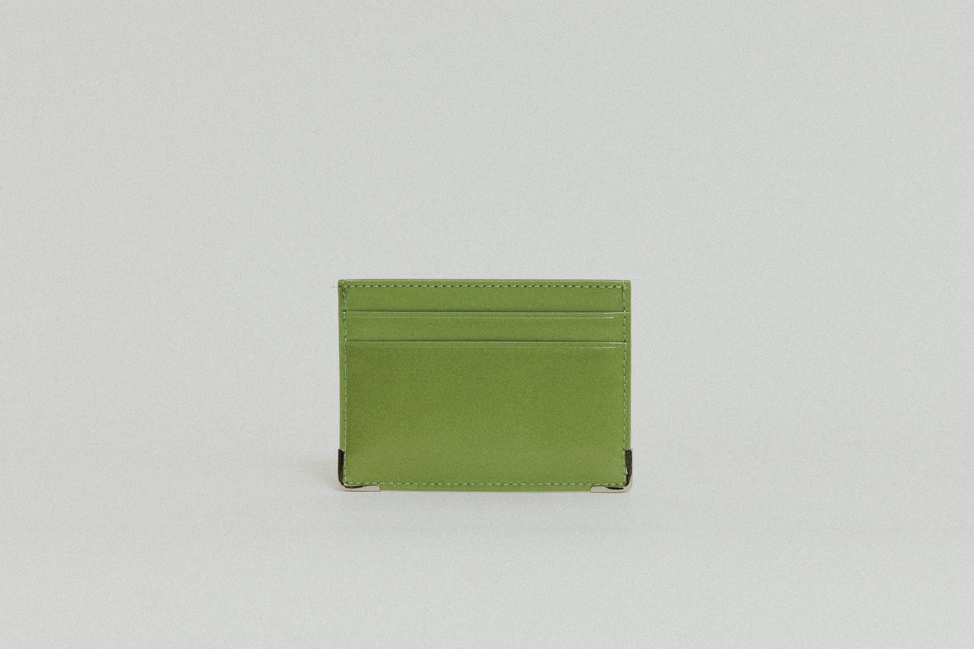 PORTE CARTES ANGLES OLIVE