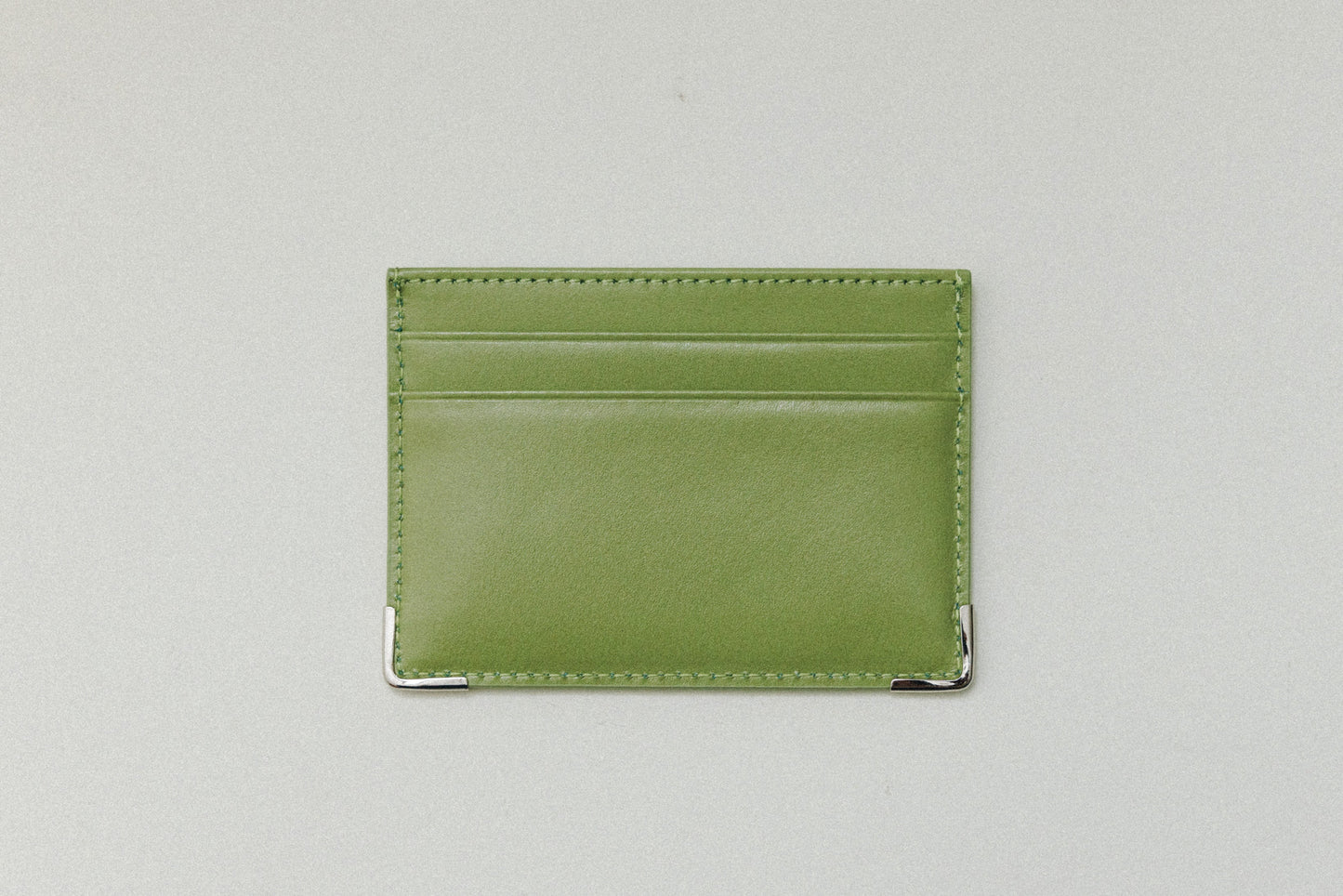 PORTE CARTES ANGLES OLIVE