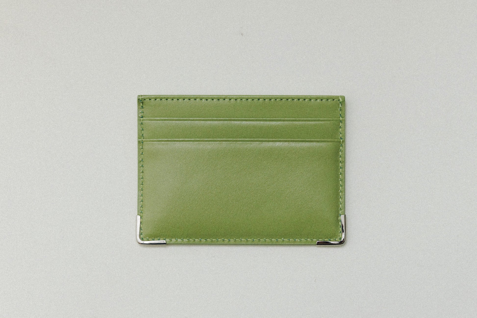 PORTE CARTES ANGLES OLIVE