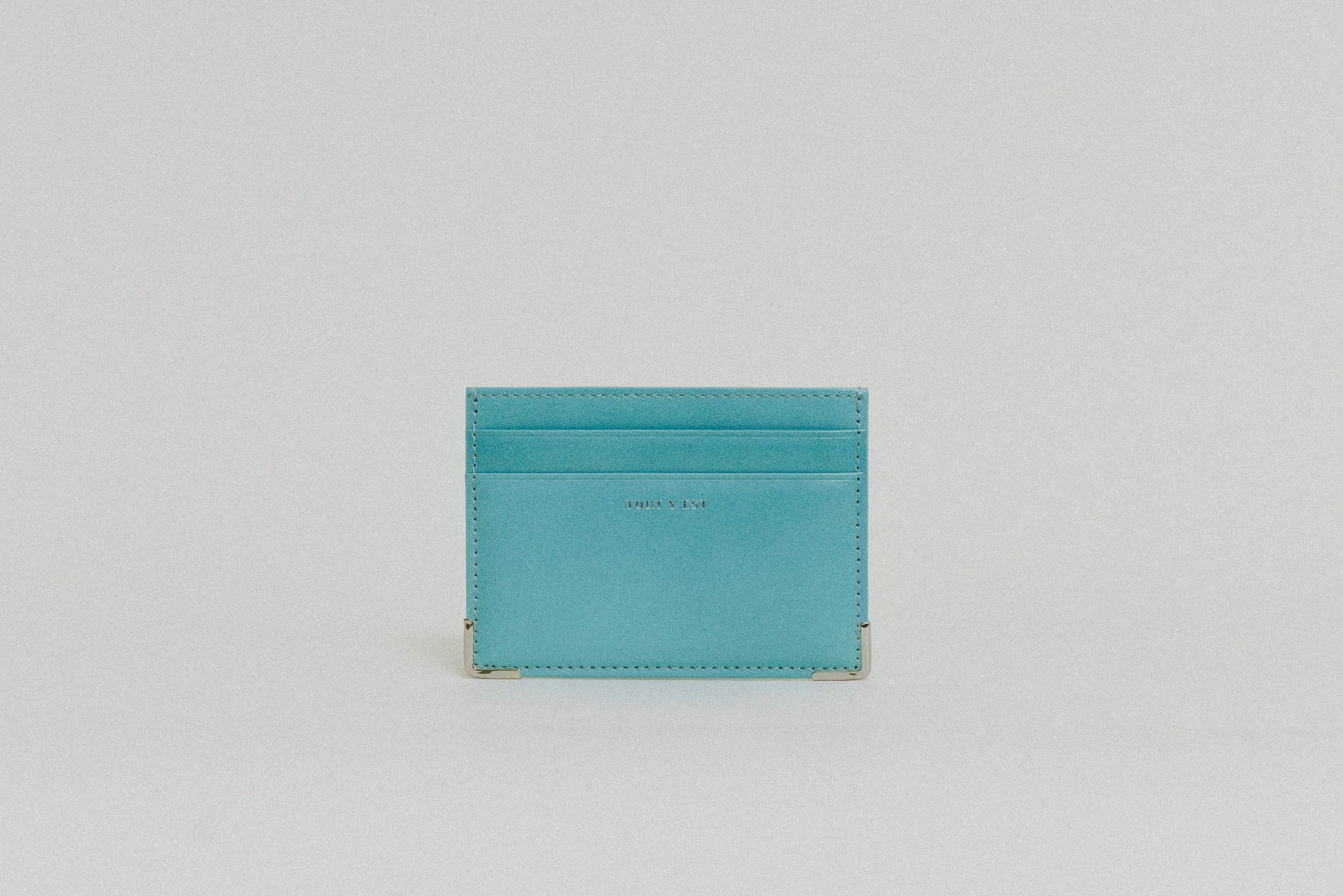 PORTE CARTES ANGLES TURQUOISE