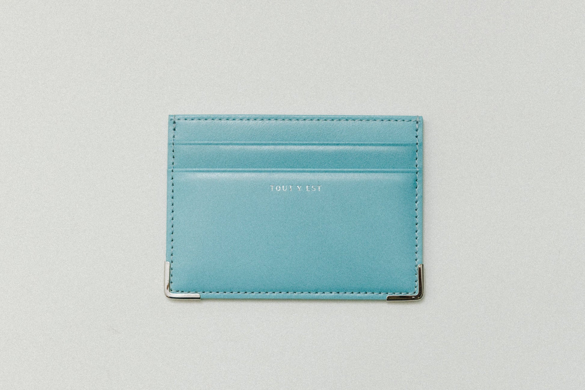 PORTE CARTES ANGLES TURQUOISE