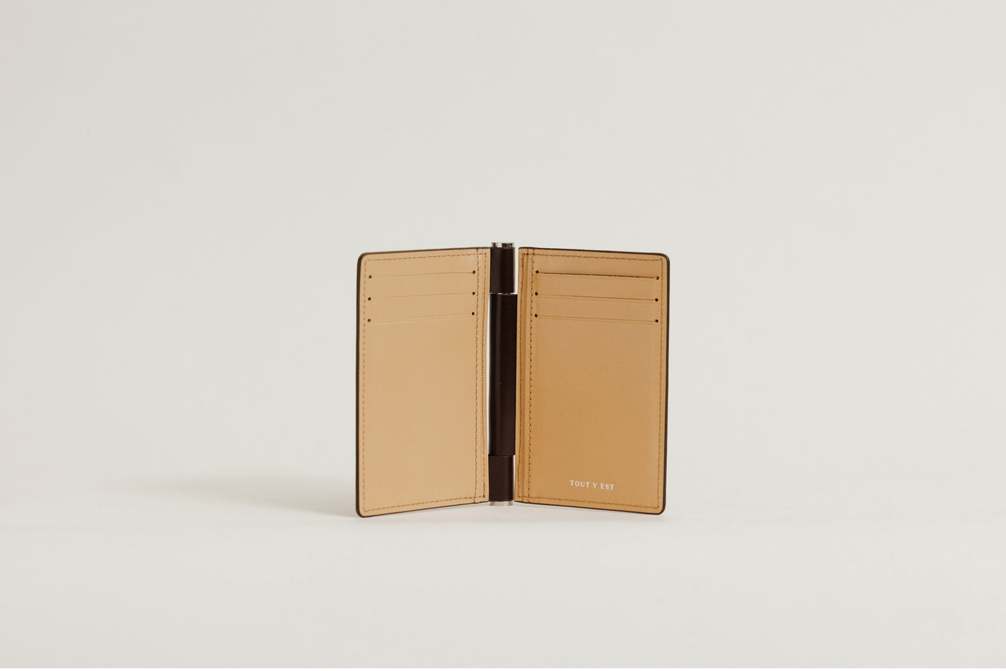 PORTE CARTES PAUMELLE BROWN / NATURAL