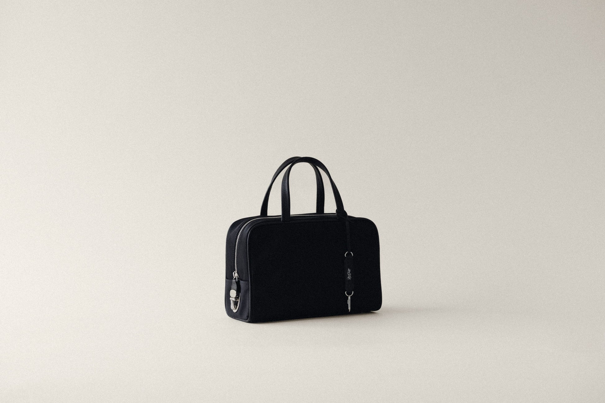 SAC LOQUET TOILE SMALL BLACK