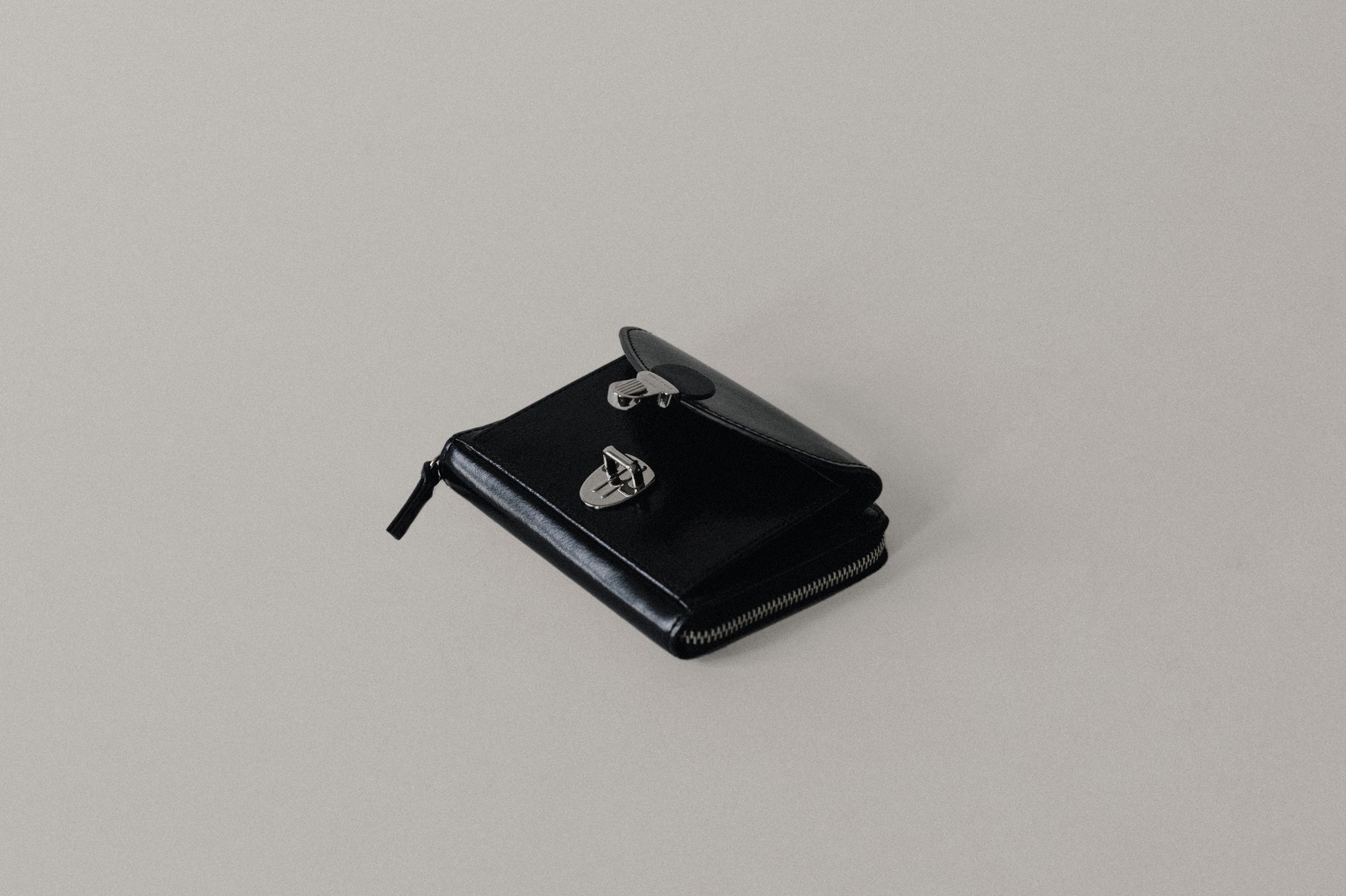 PORTE CARTES LOQUET ZIPPÉ BLACK
