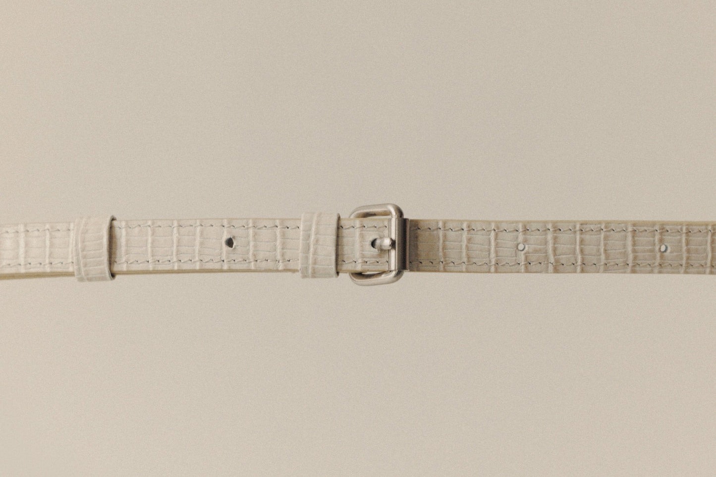 SAC PAUMELLE MINI LIZARD WHITE