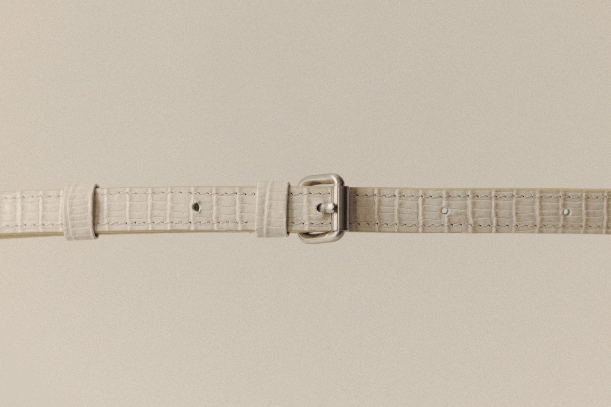 SAC PAUMELLE MINI LIZARD WHITE