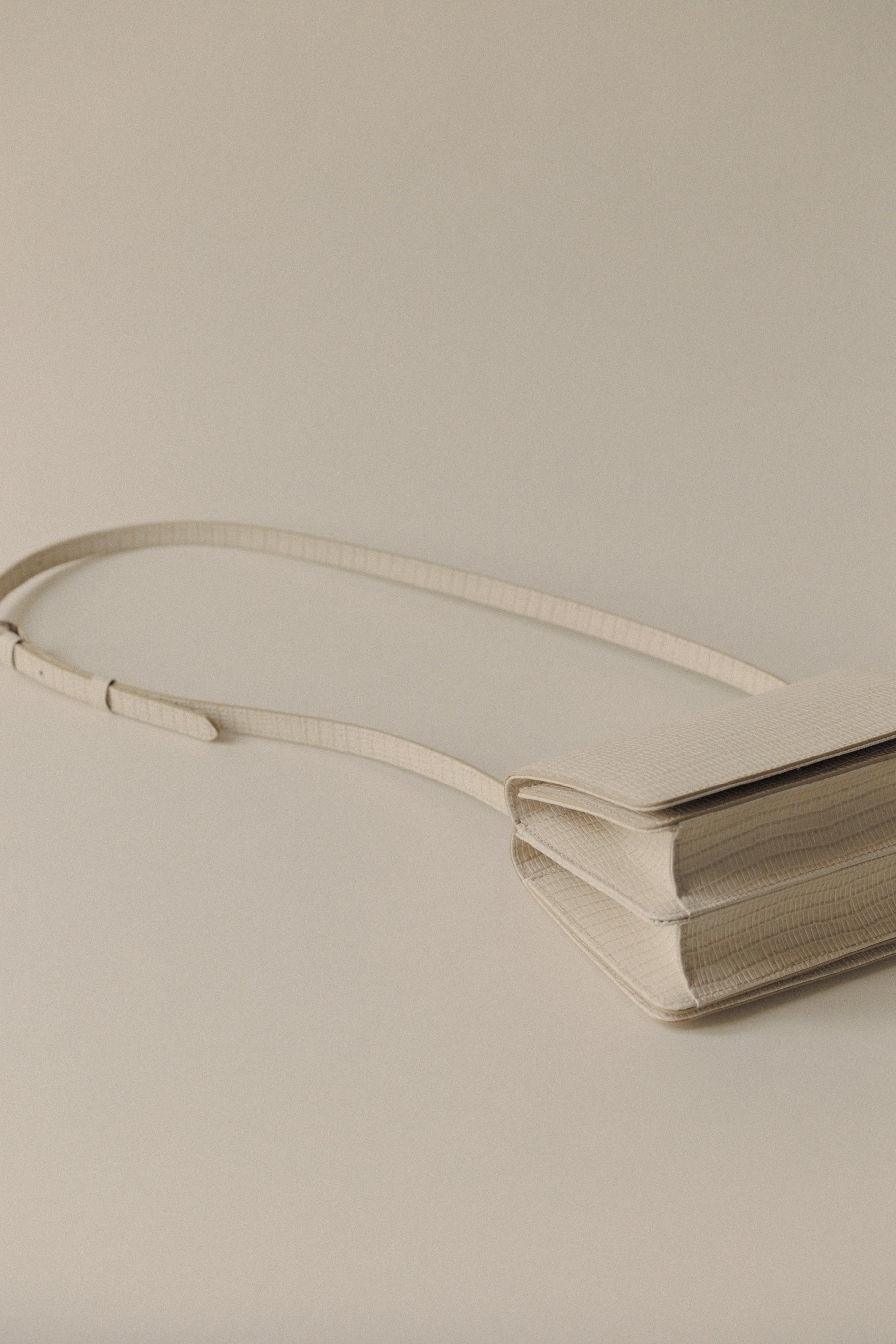 SAC PAUMELLE MINI LIZARD WHITE