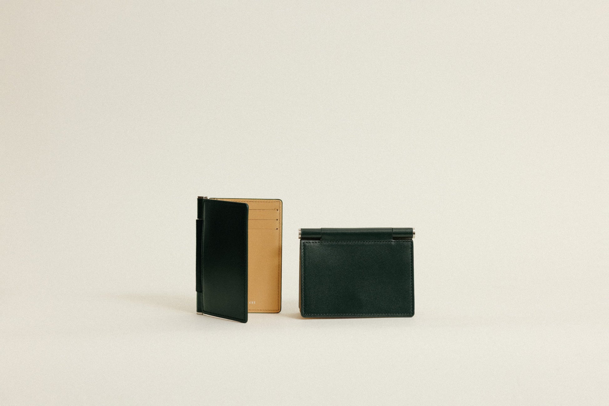 PORTE CARTES PAUMELLE GREEN / NATURAL