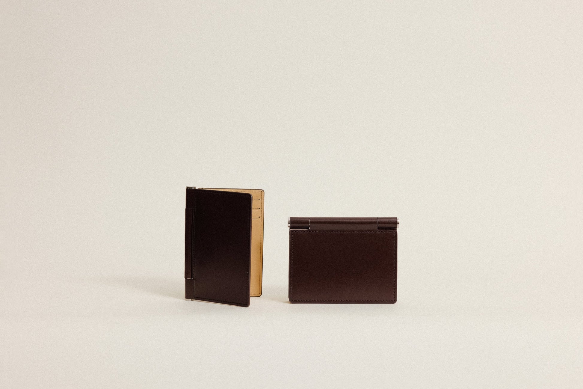 PORTE CARTES PAUMELLE BROWN / NATURAL