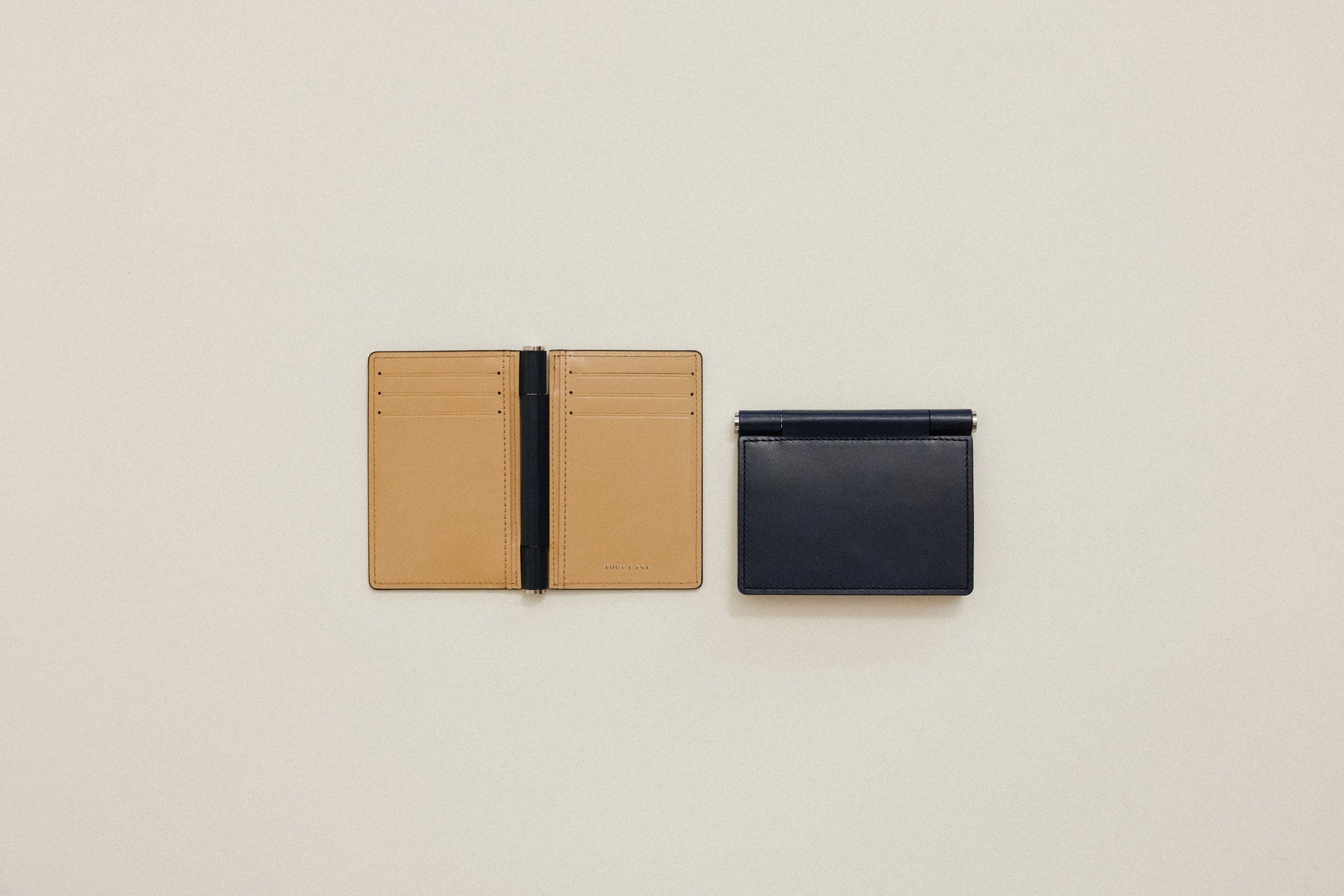 PORTE CARTES PAUMELLE NAVY / NATURAL