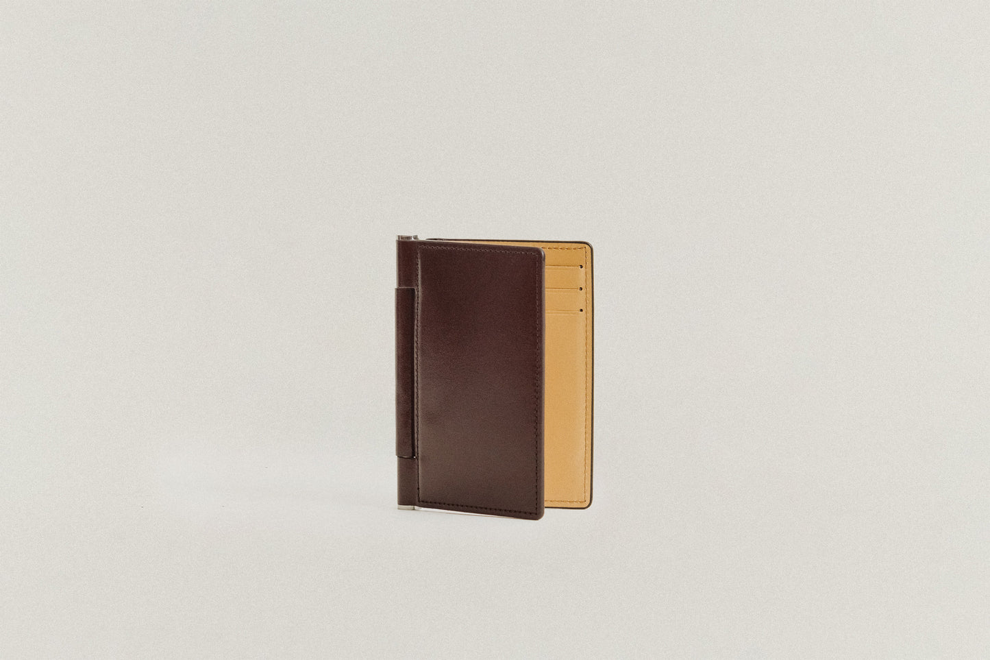 PORTE CARTES PAUMELLE BROWN / NATURAL