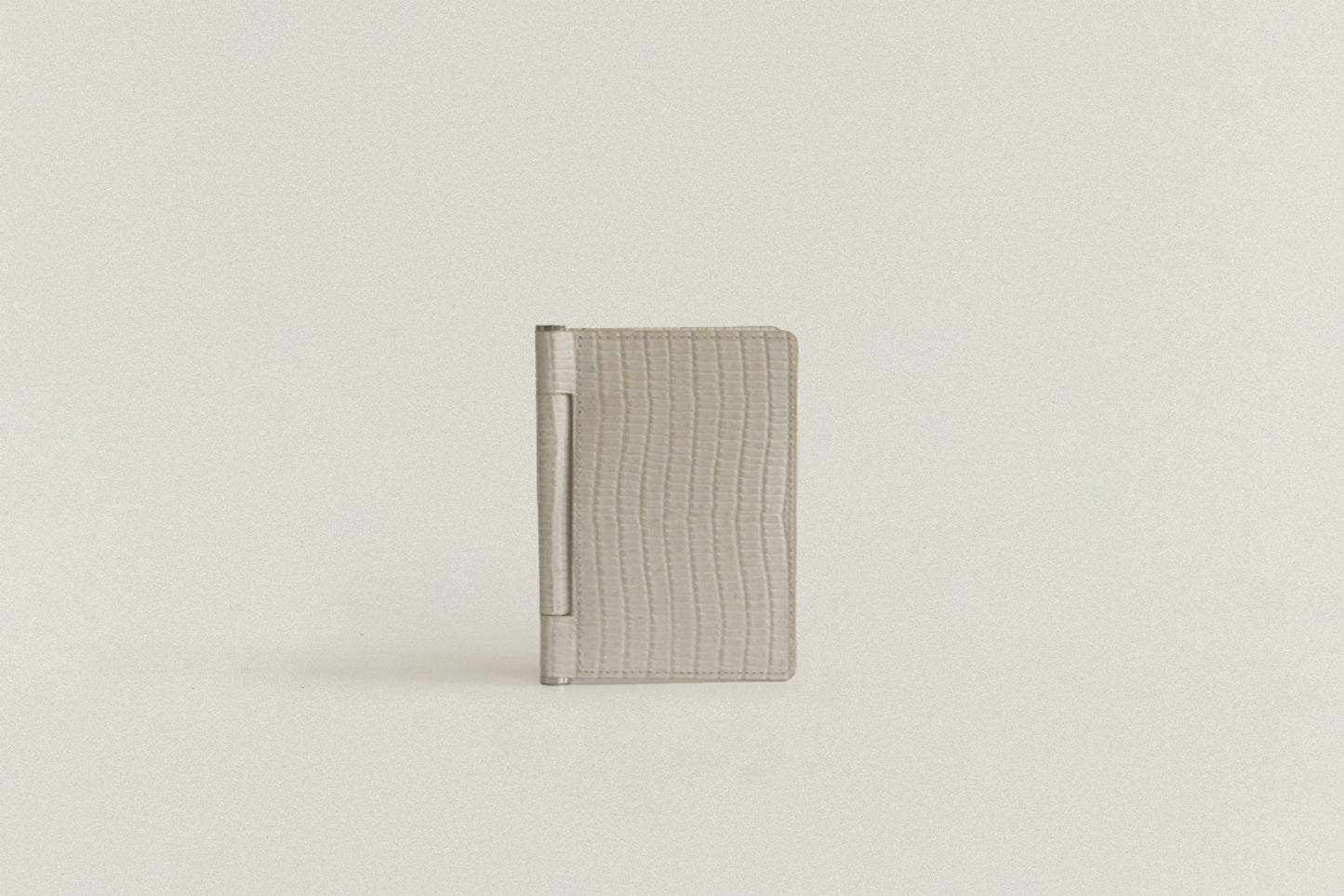 PORTE CARTES PAUMELLE LIZARD WHITE