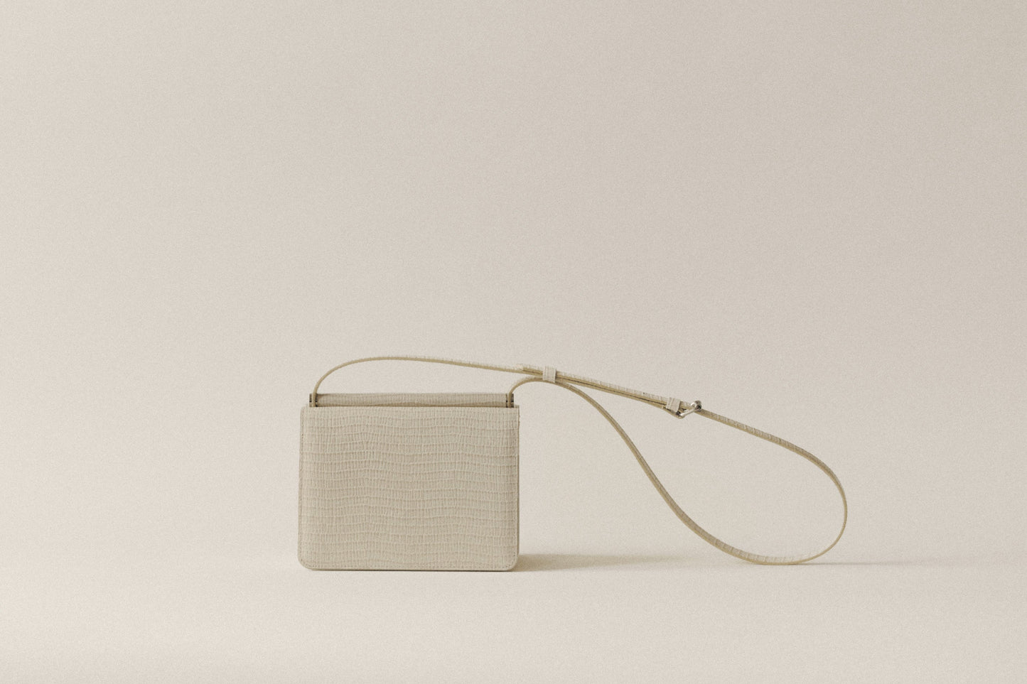 SAC PAUMELLE MINI LIZARD WHITE