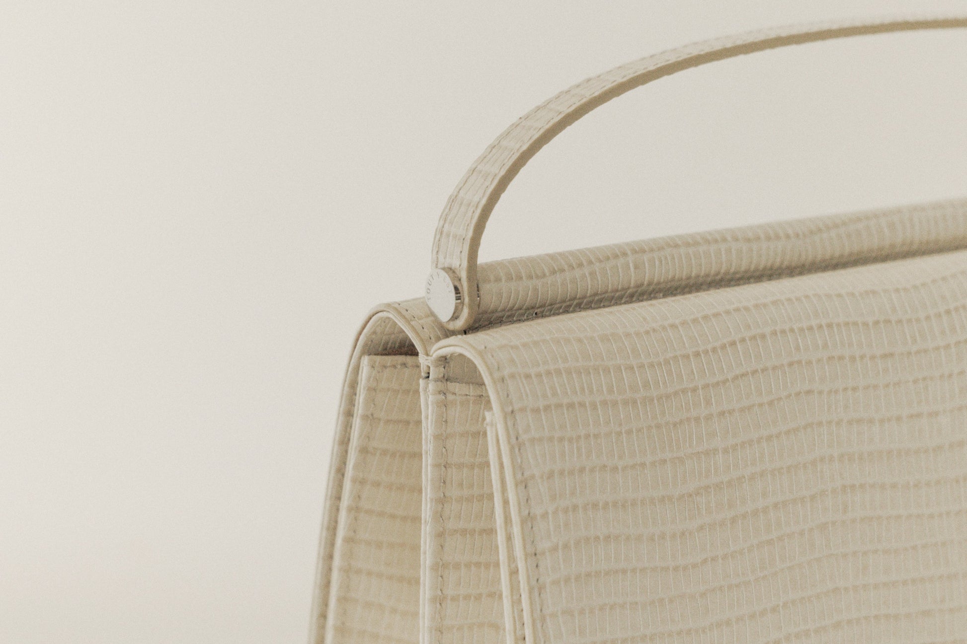 SAC PAUMELLE MINI LIZARD WHITE