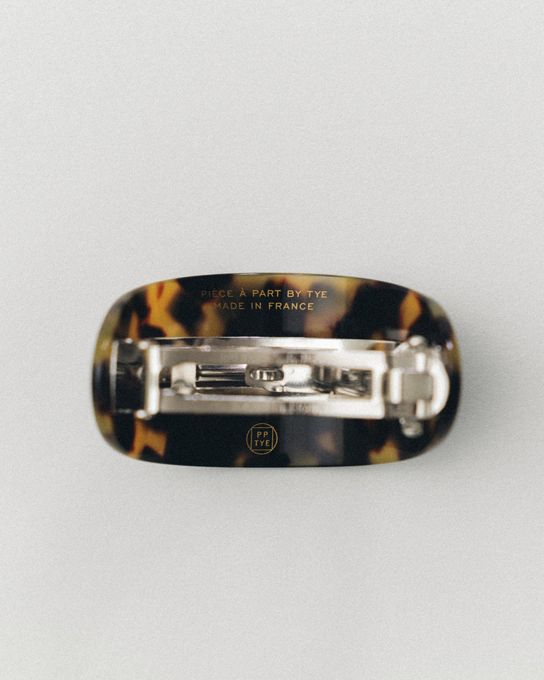 BARRETTE DEMI-LUNE LEOPARD