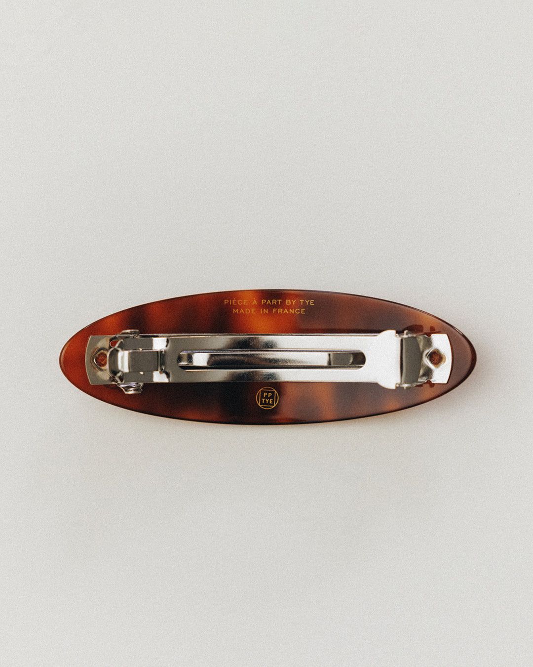 BARRETTE OVALE BROWN