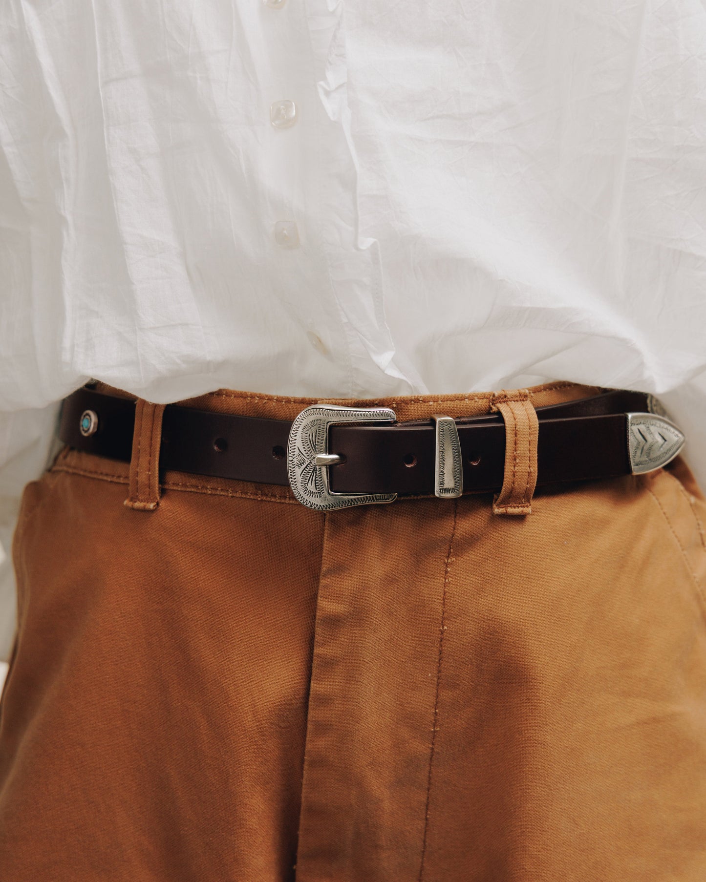 CEINTURE GRAVÉE BROWN
