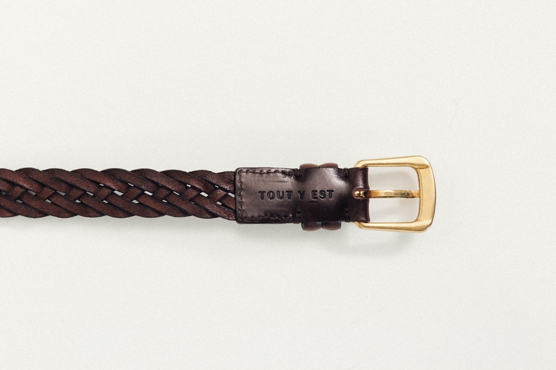 CEINTURE TRESSÉE BROWN