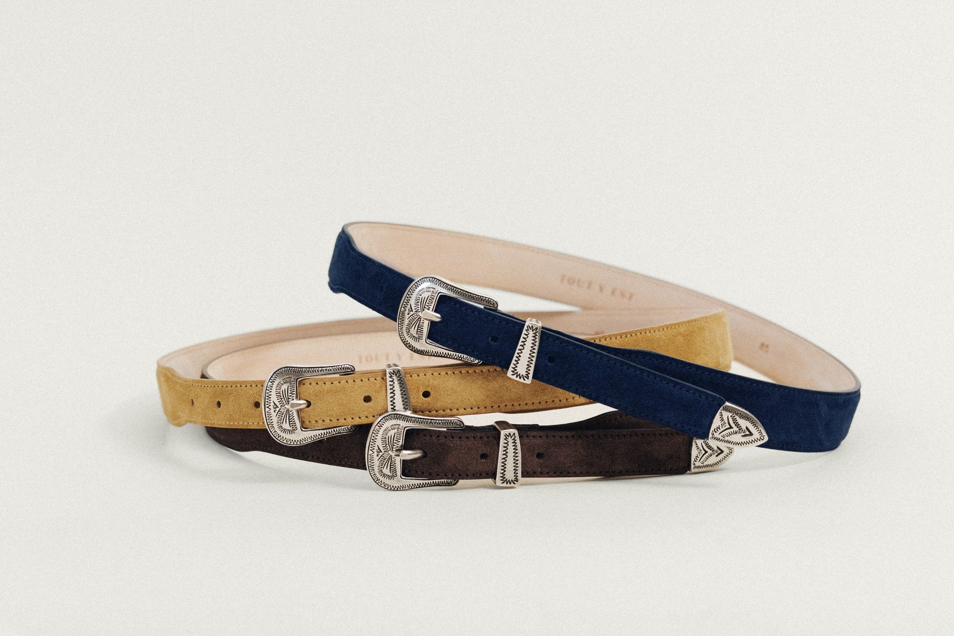 CEINTURE GRAVÉE NAVY