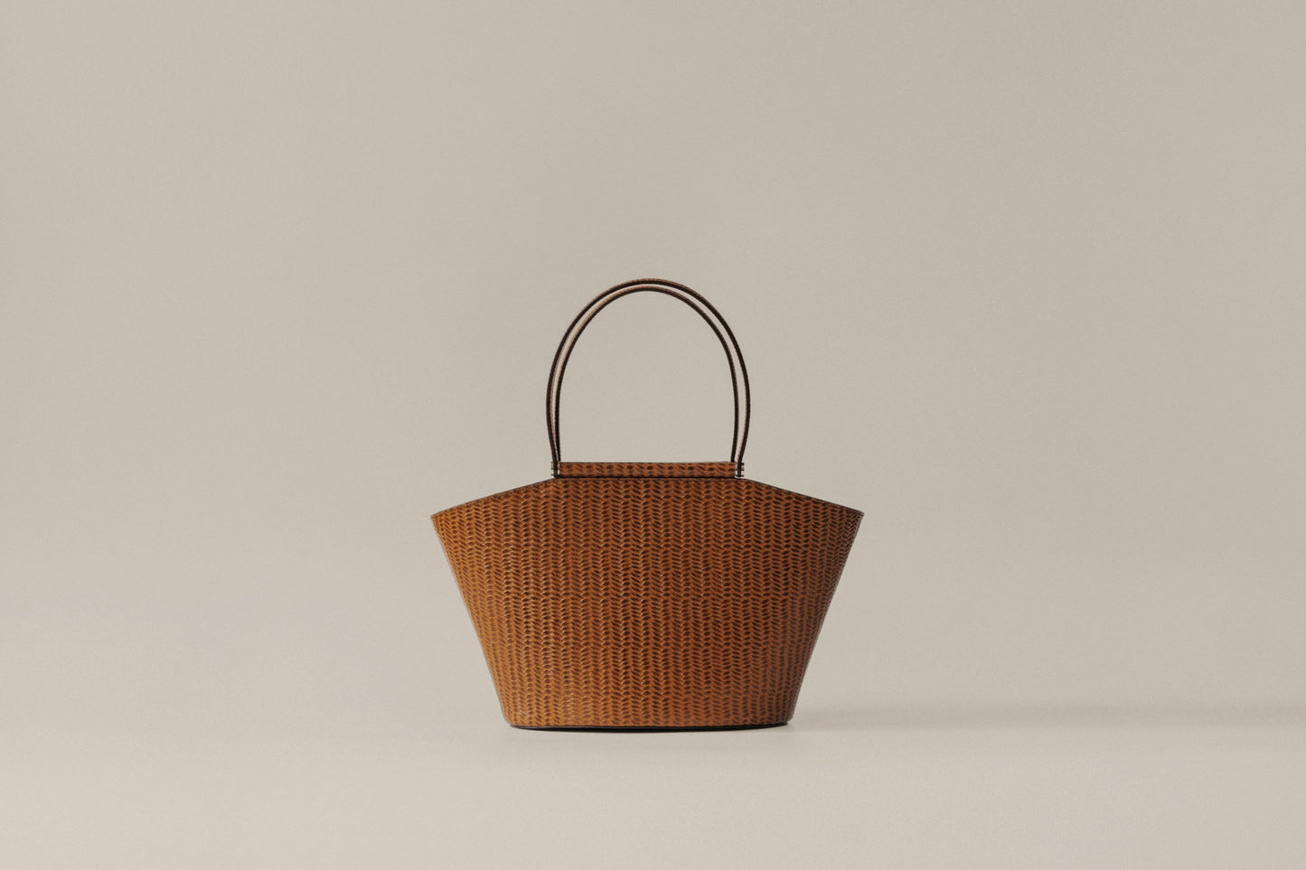 SAC ÉTIRÉ SMALL WEAVE BROWN