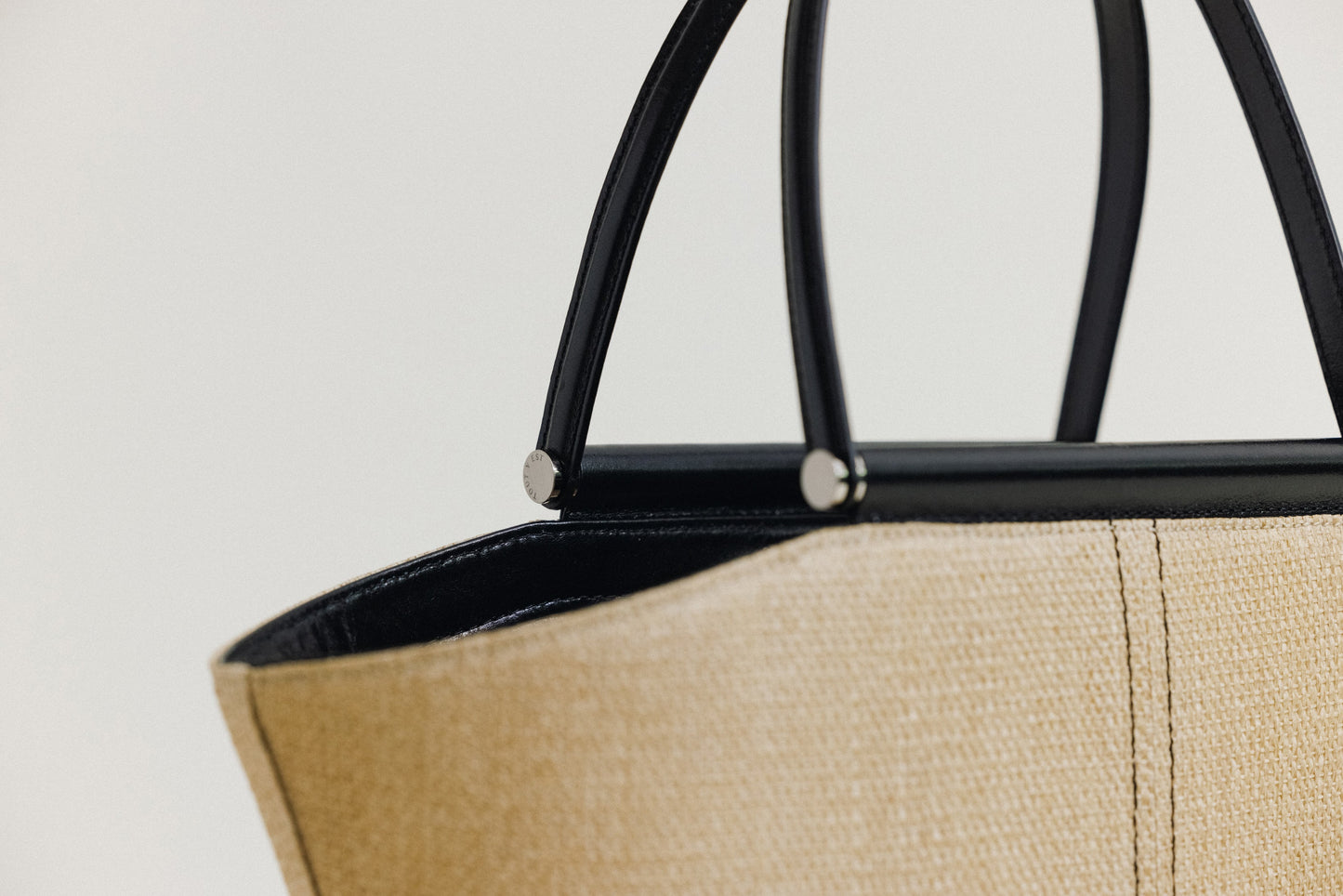 SAC ÉTIRÉ RATTAN SMALL IVORY