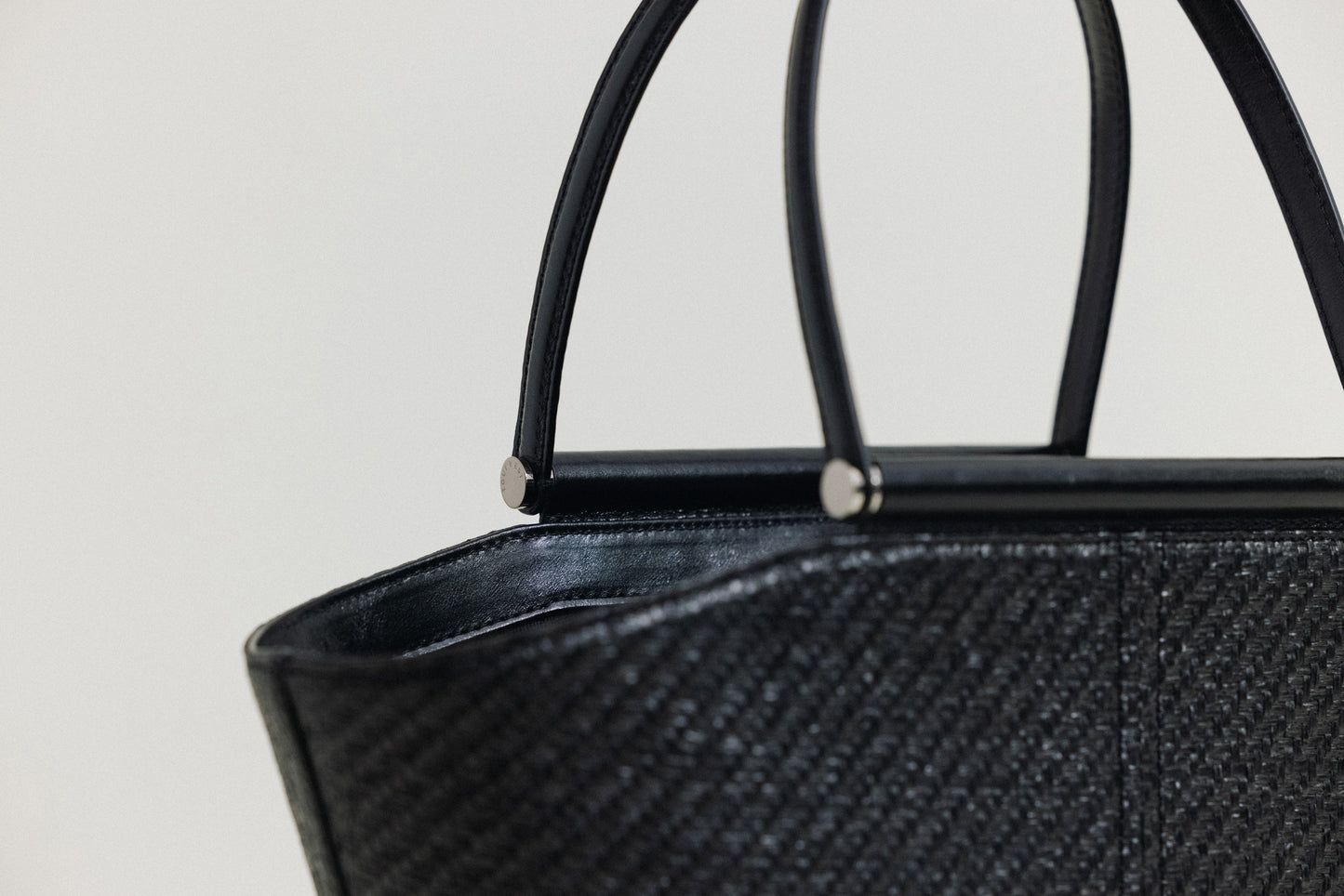 SAC ÉTIRÉ RATTAN SMALL BLACK