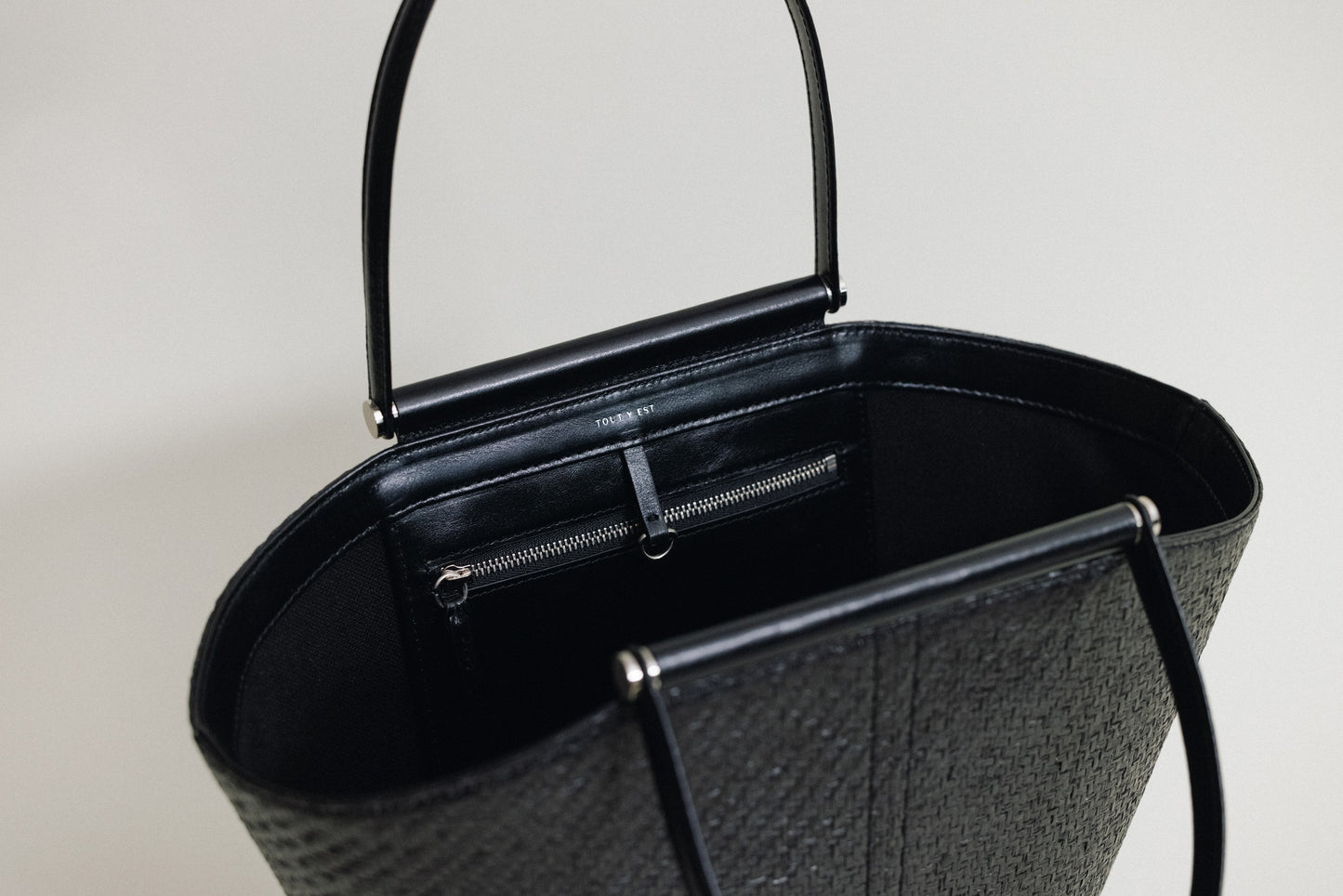 SAC ÉTIRÉ RATTAN SMALL BLACK