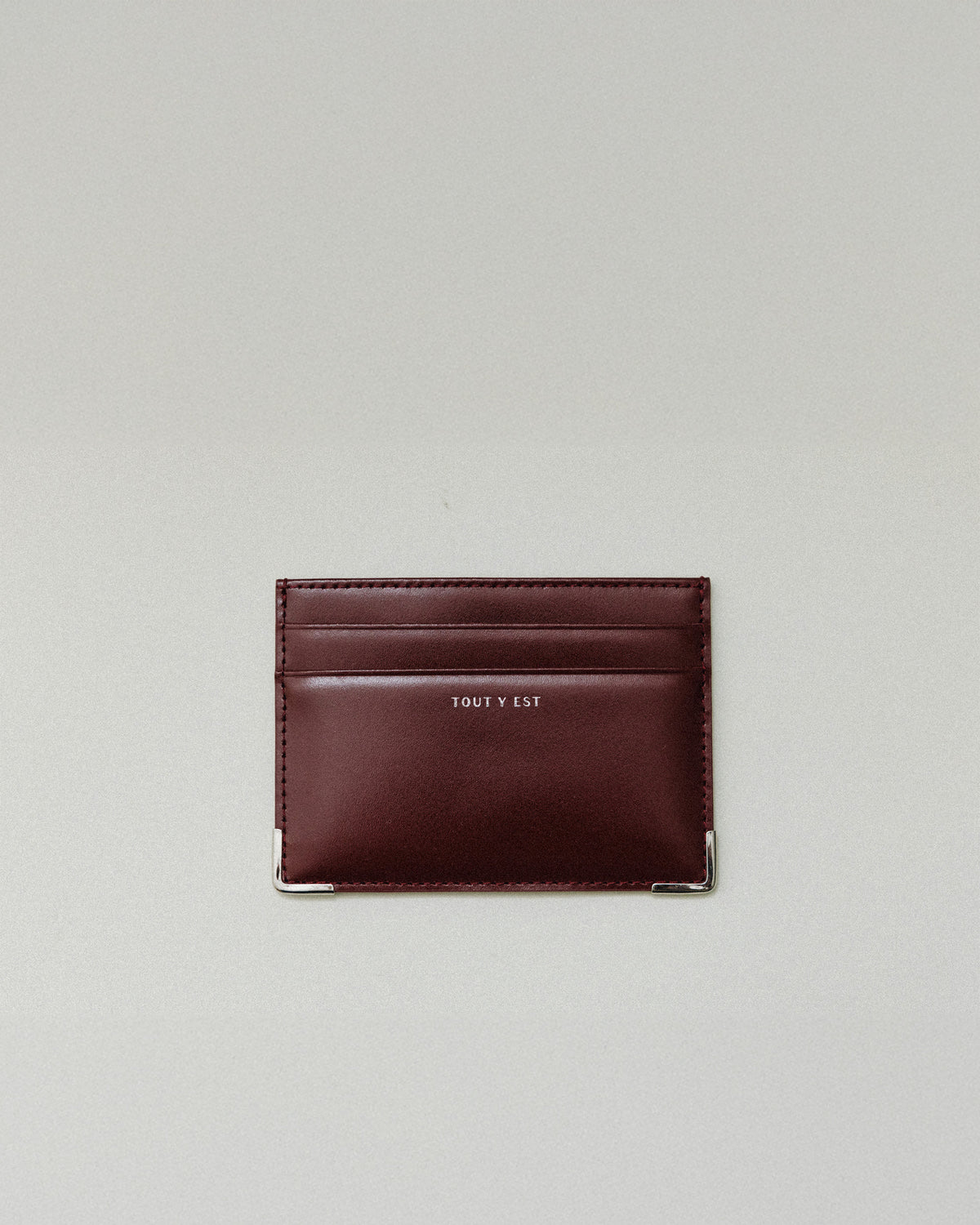 PORTE CARTES ANGLES BURGUNDY
