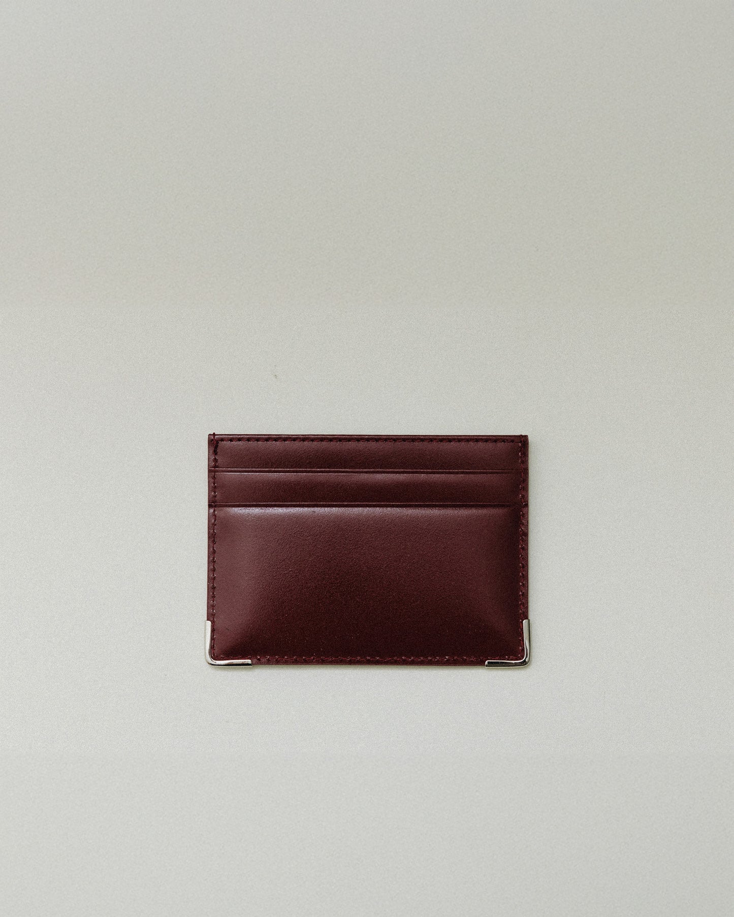 PORTE CARTES ANGLES BURGUNDY