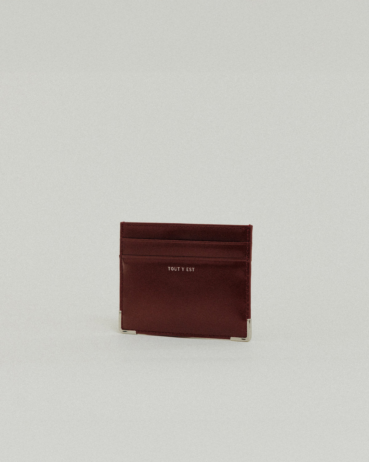 PORTE CARTES ANGLES BURGUNDY