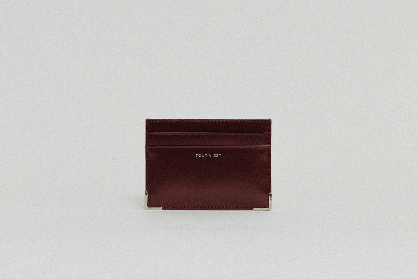 PORTE CARTES ANGLES BURGUNDY
