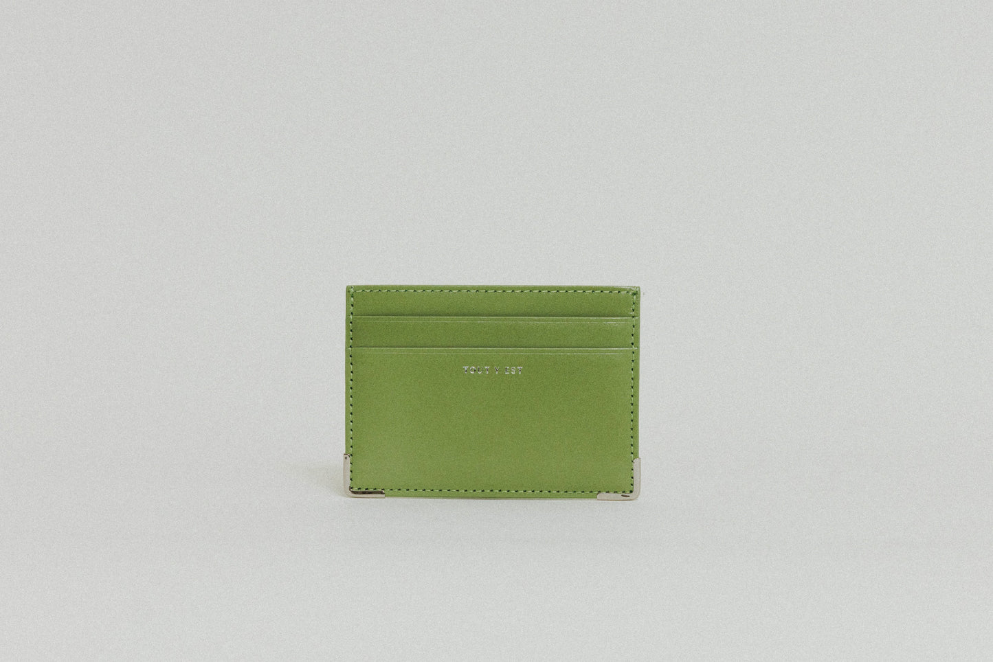PORTE CARTES ANGLES OLIVE