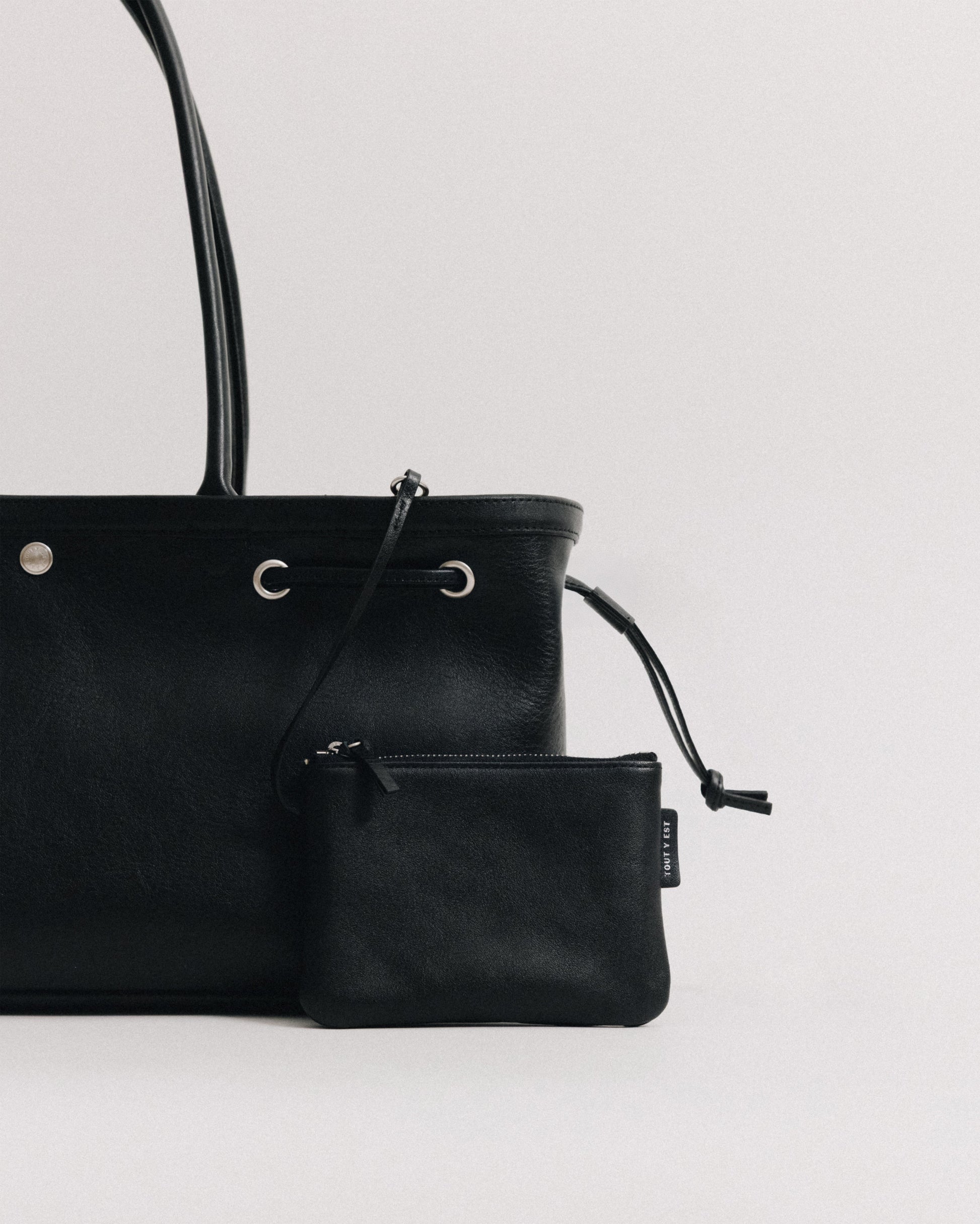 SAC COQUILLE BASSE SOFT BLACK