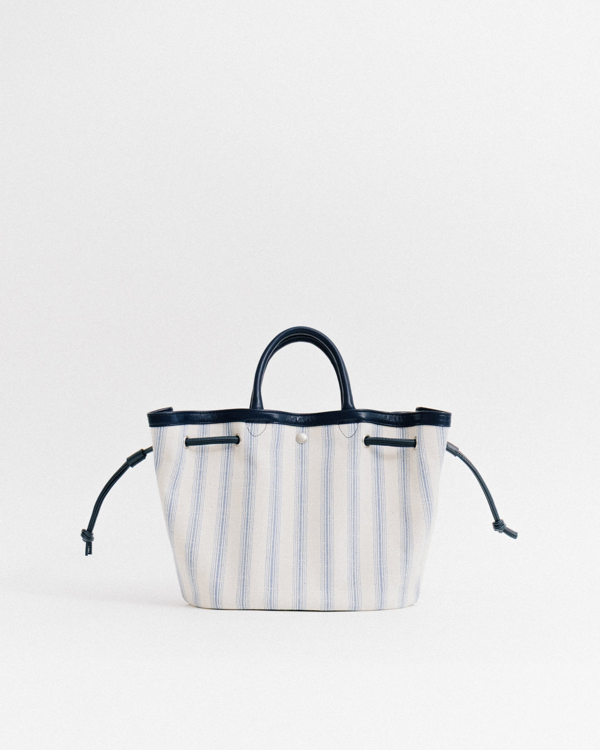 SAC COQUILLE SMALL BLUE STRIPE