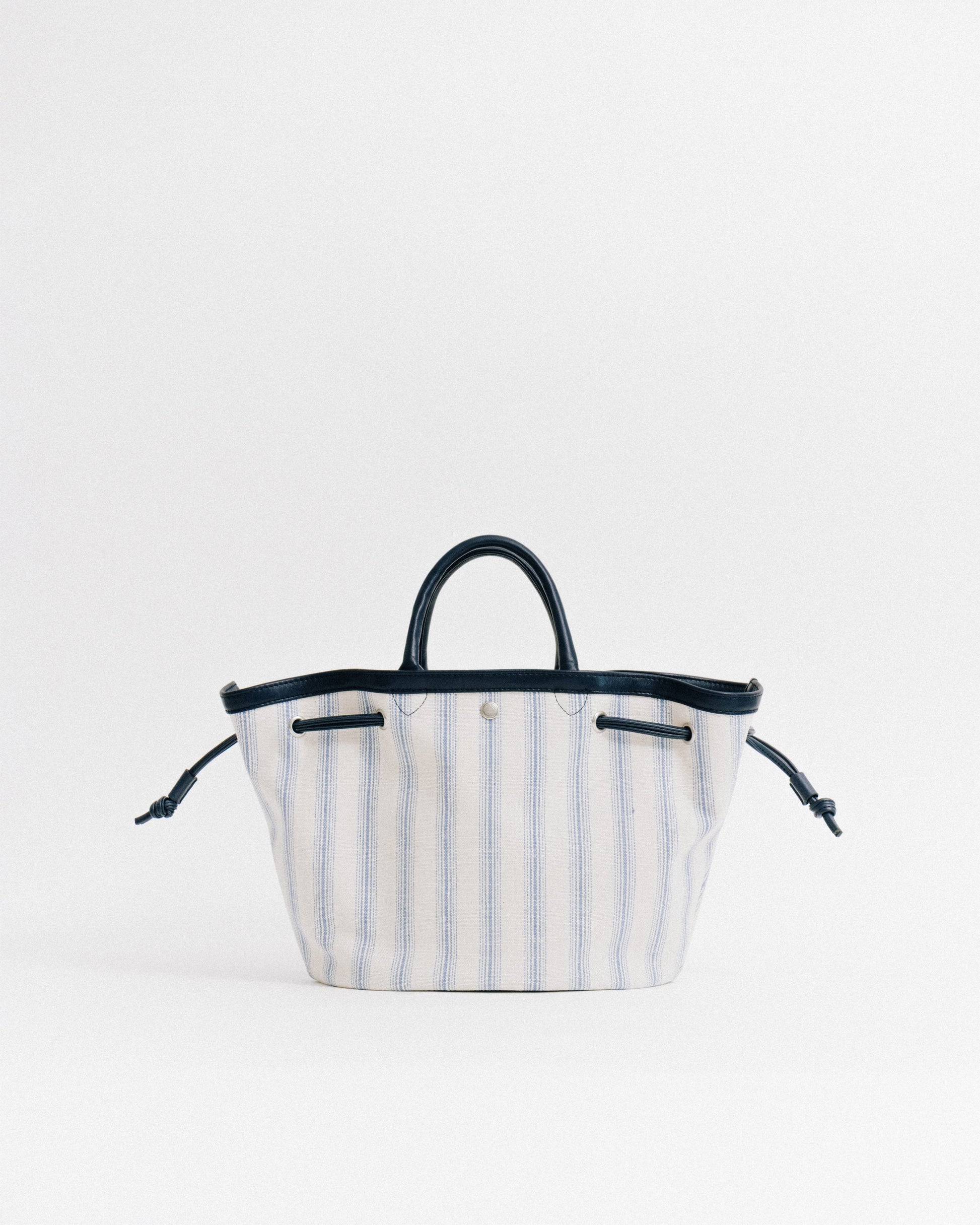 SAC COQUILLE SMALL BLUE STRIPE