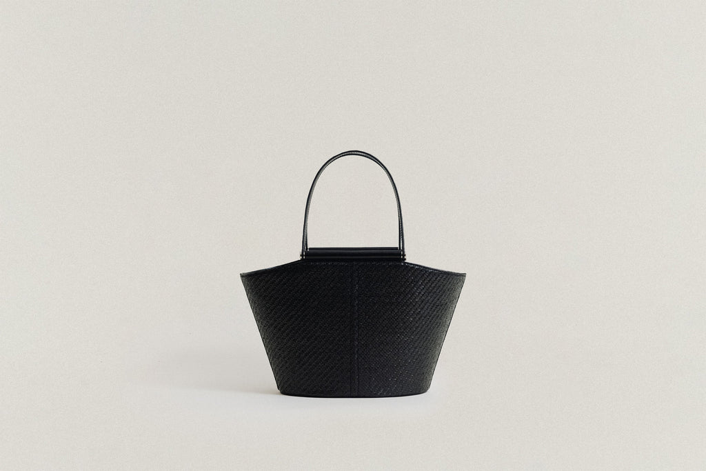 SAC ÉTIRÉ RATTAN SMALL BLACK