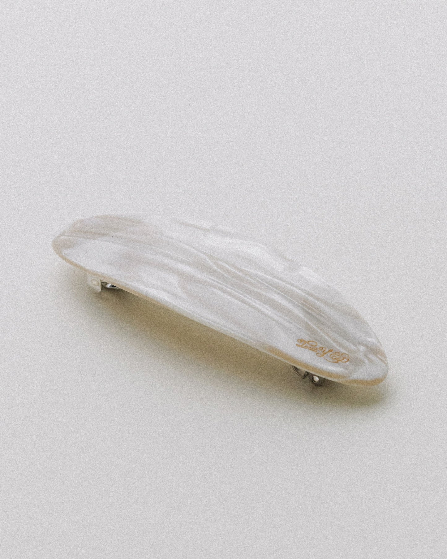 BARRETTE OVALE IVORY