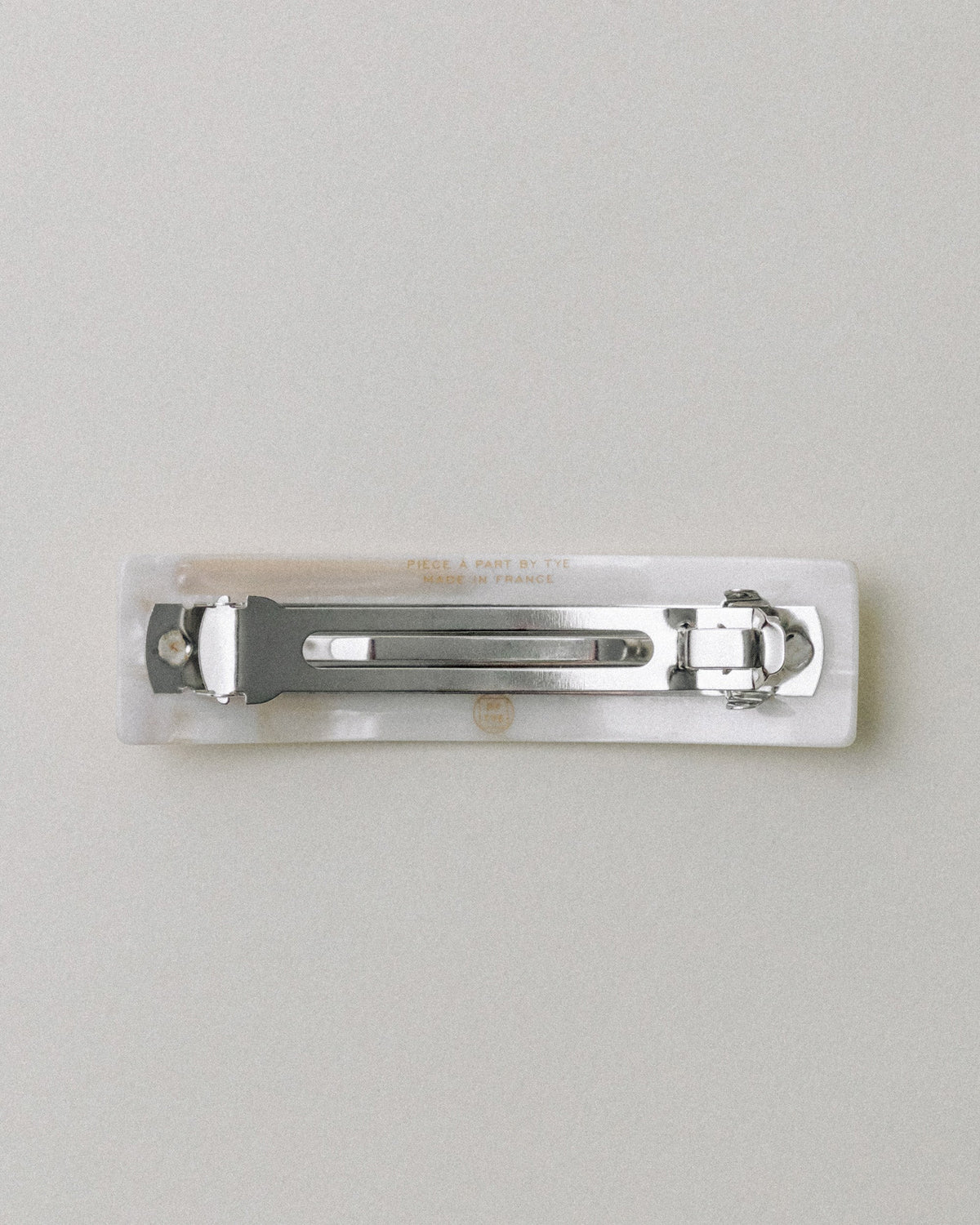 BARRETTE CARRÉE LARGE IVORY