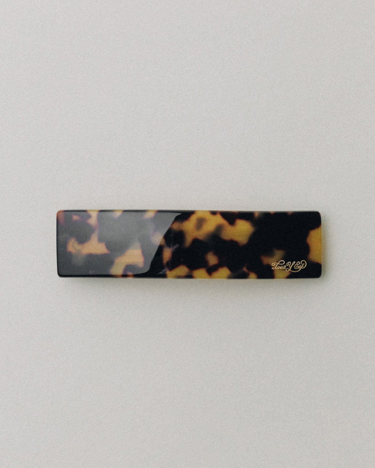 BARRETTE CARRÉE LARGE LEOPARD