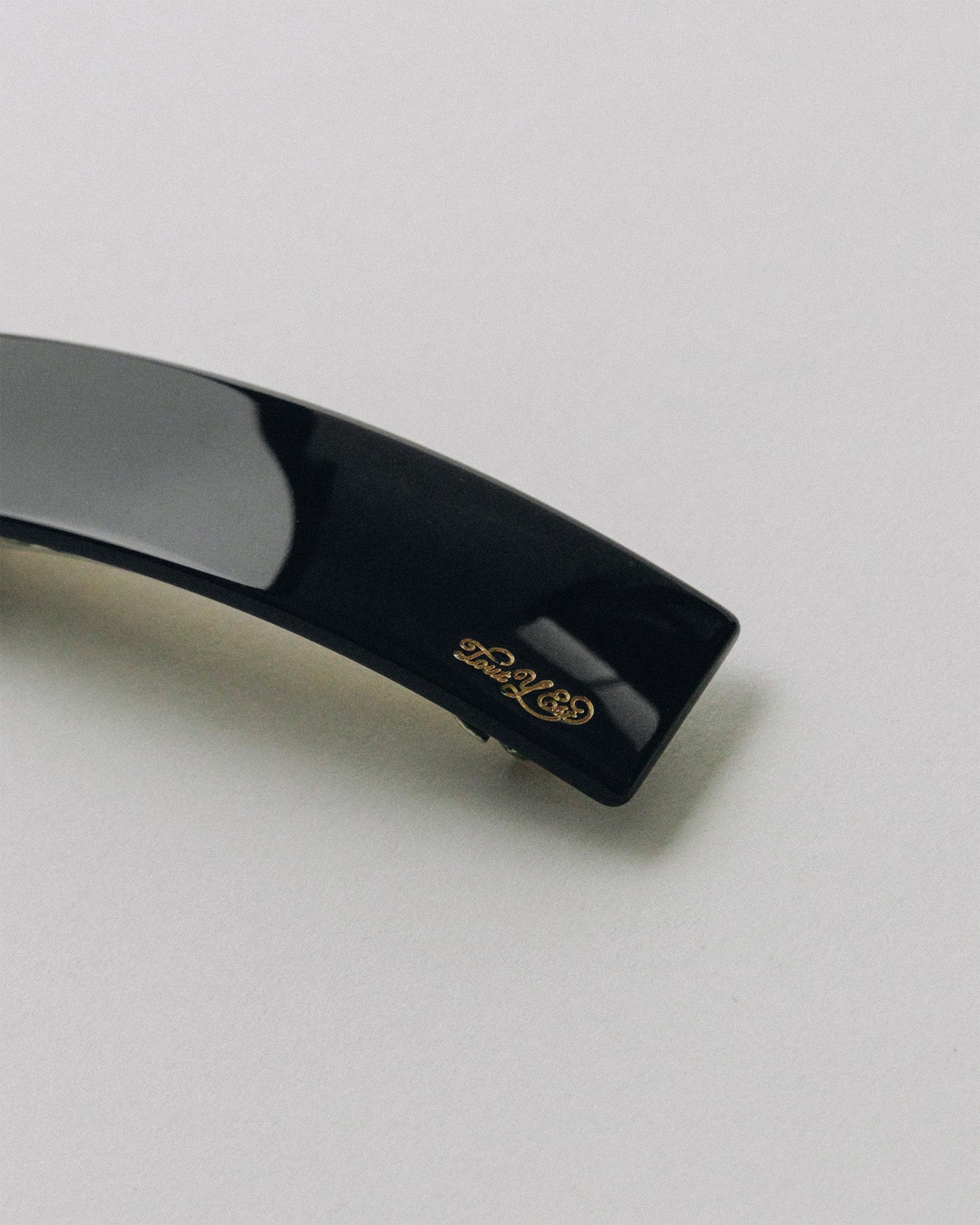 BARRETTE CARRÉE LARGE BLACK