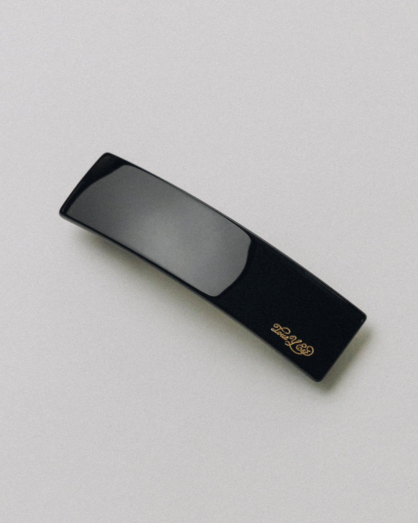 BARRETTE CARRÉE LARGE BLACK